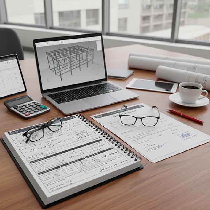 دفترچه محاسبات و قرارداد سوله